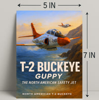 T-2 Buckeye The North American Safety Jet Poster PosterGoat
