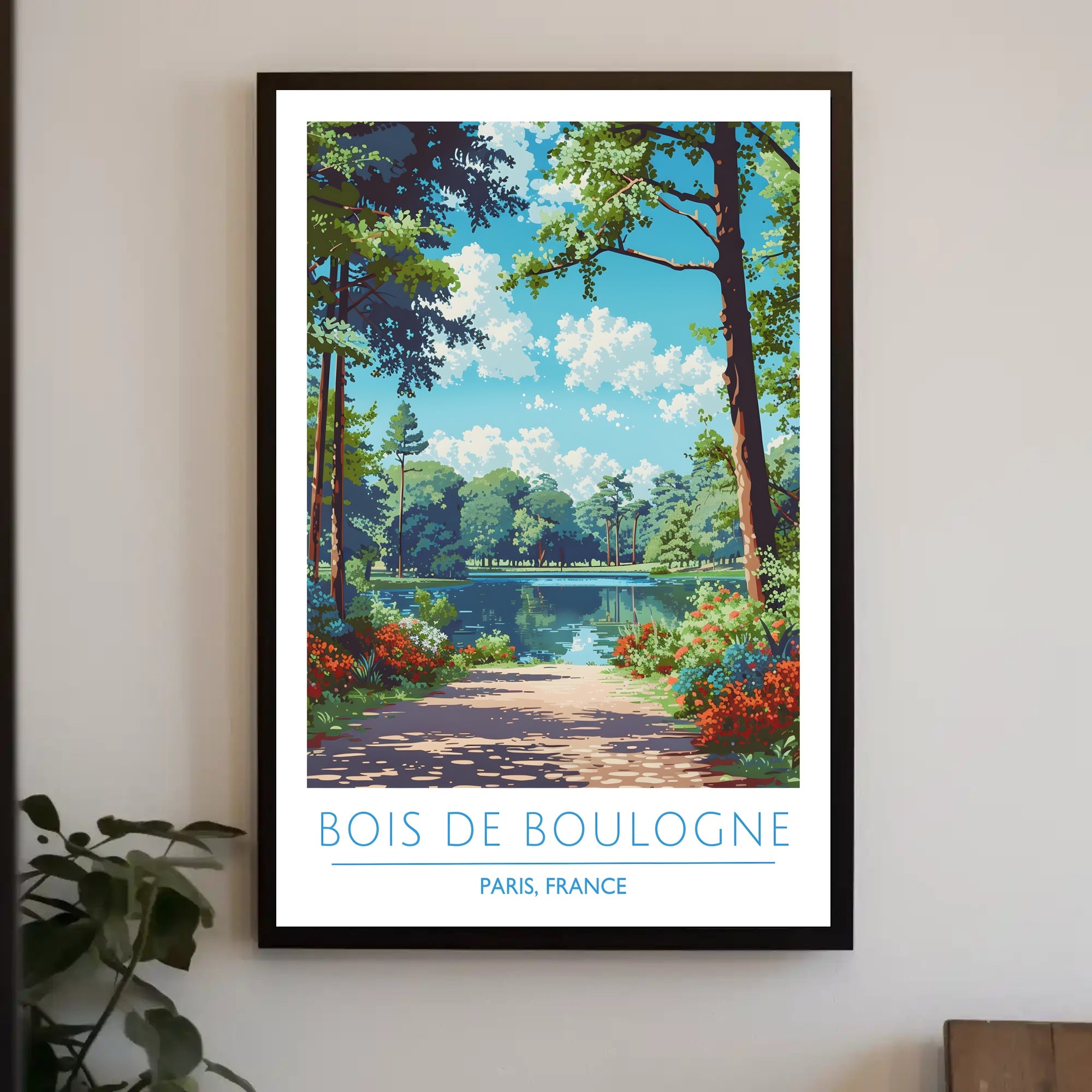 Scenic View of Bois de Boulogne Poster