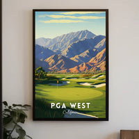 PGA WEST Golf Landscape Art Poster - Sports Poster