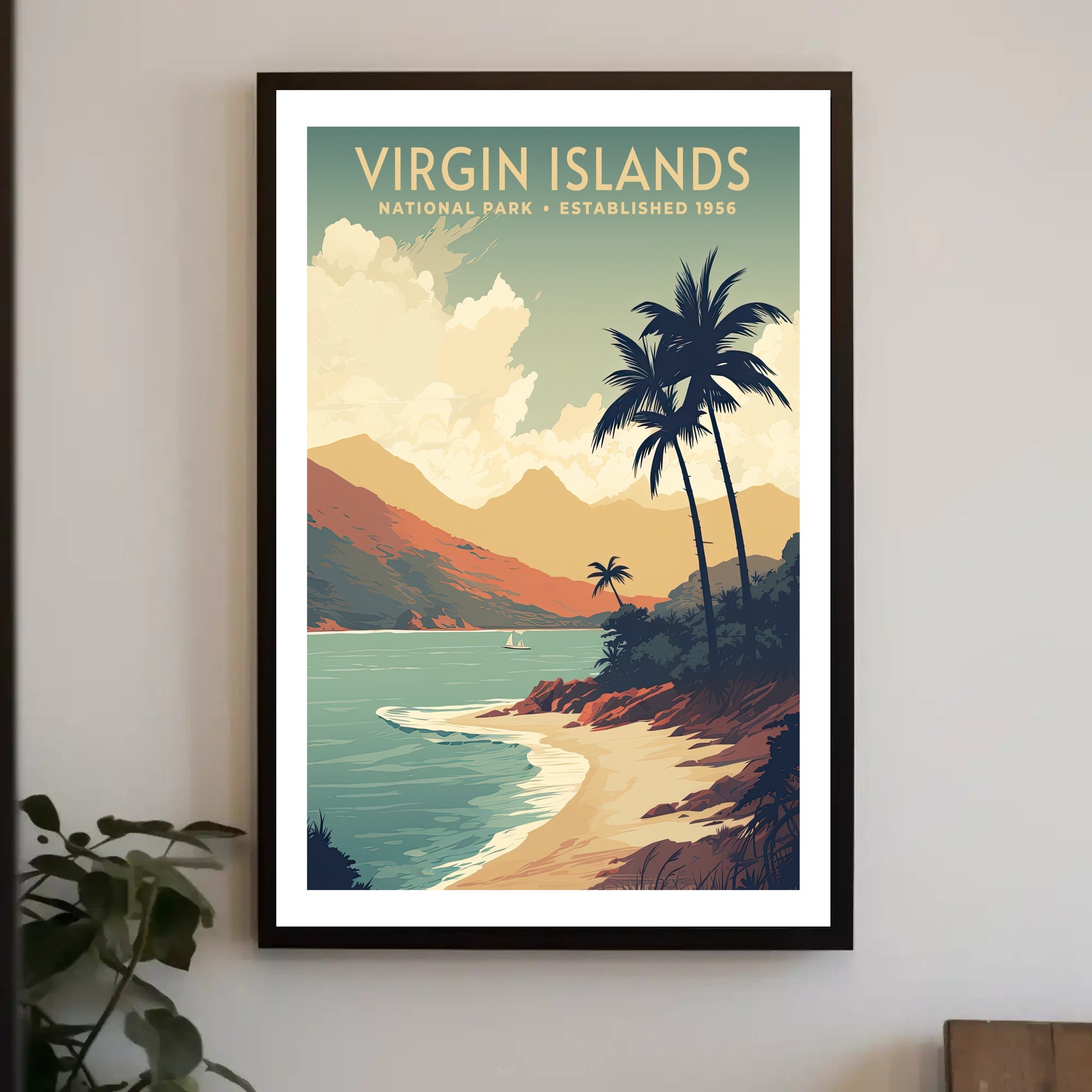 Virgin Islands National Park Vintage Poster Print