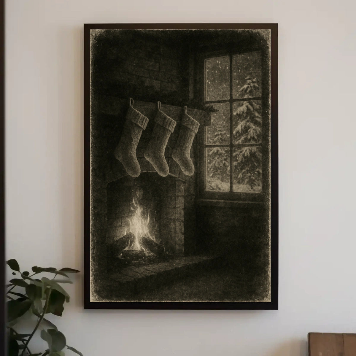 Cozy Winter Hearth Poster