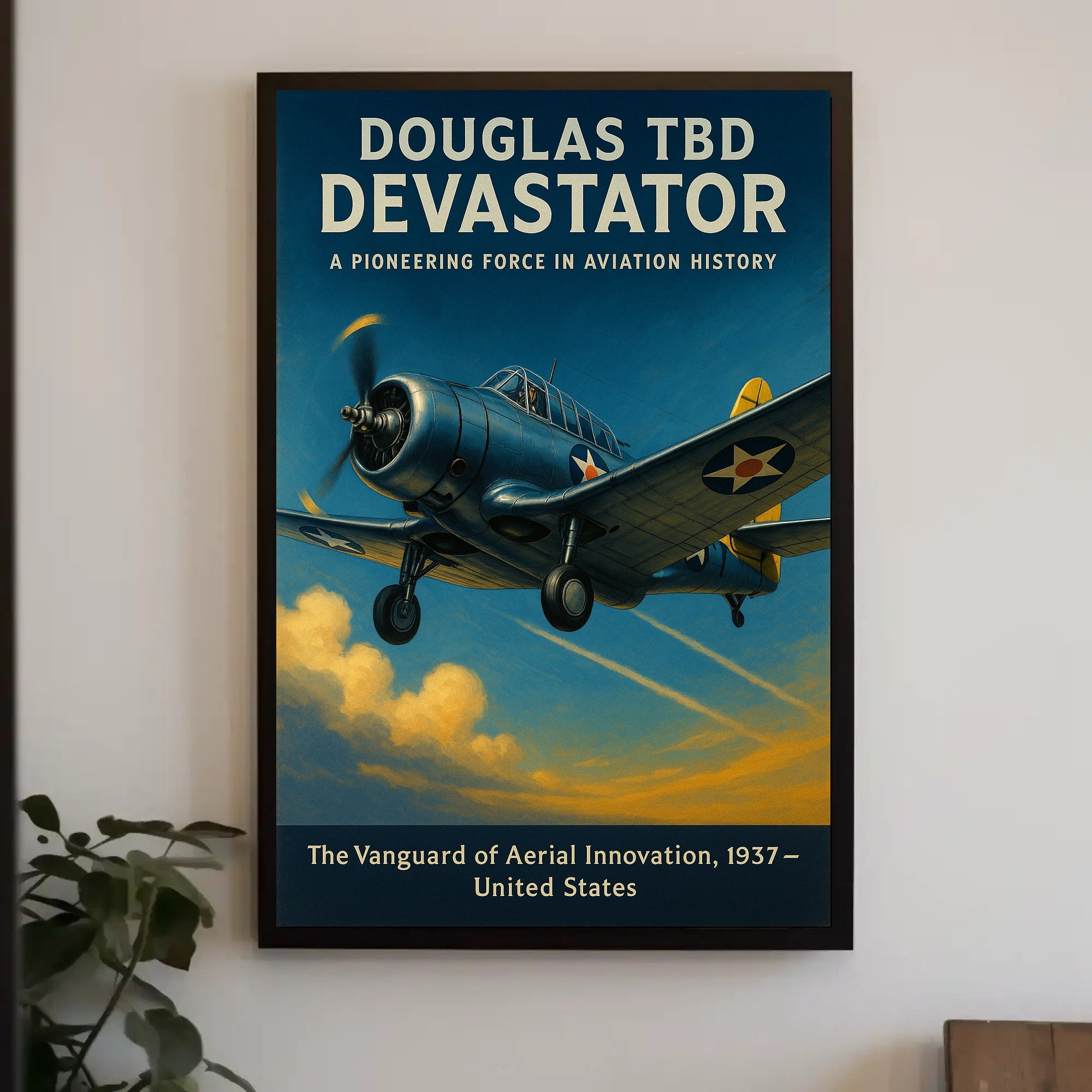 Douglas Devastator Poster Vintage Aviation Print