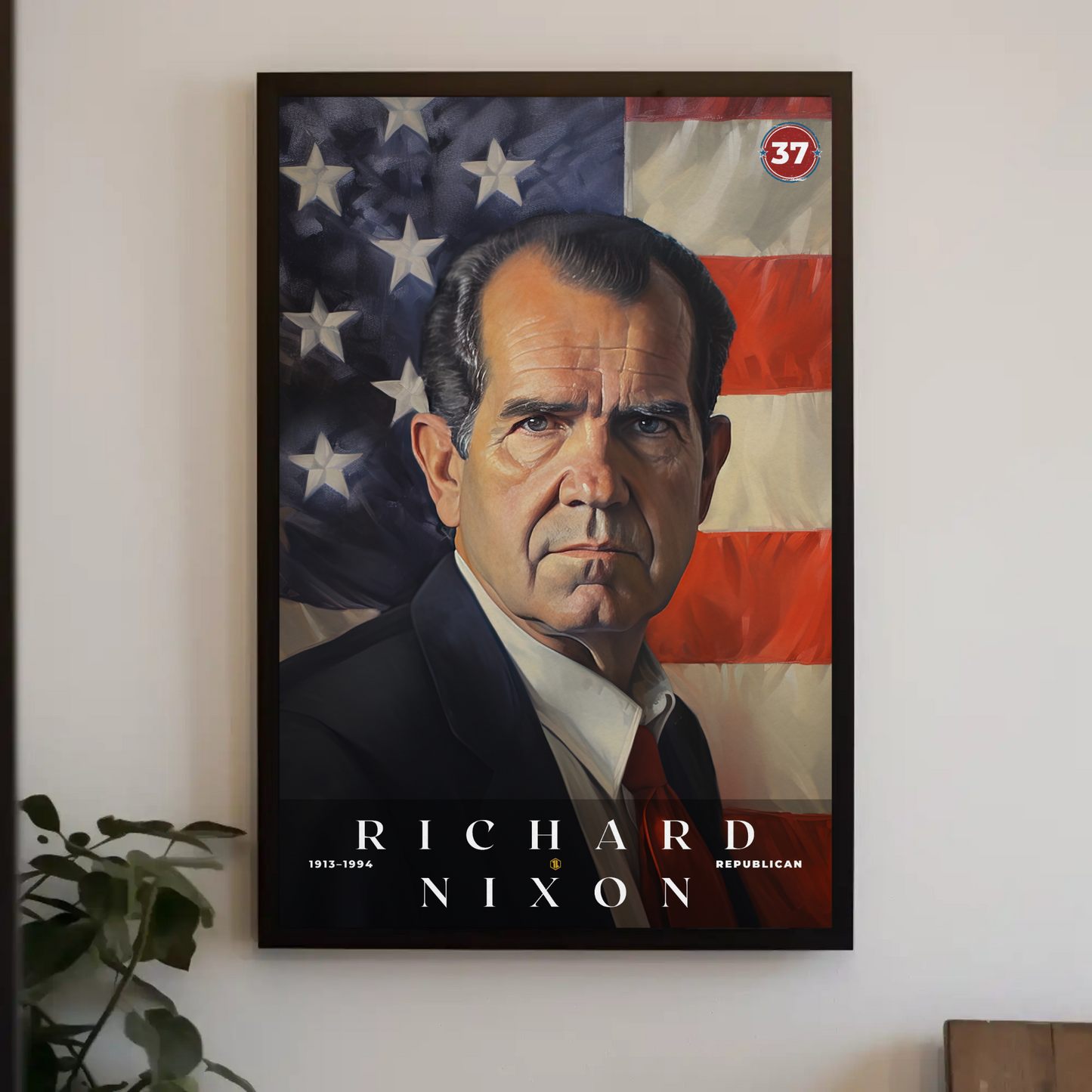 Richard Nixon 37th President Of The United States Portrait