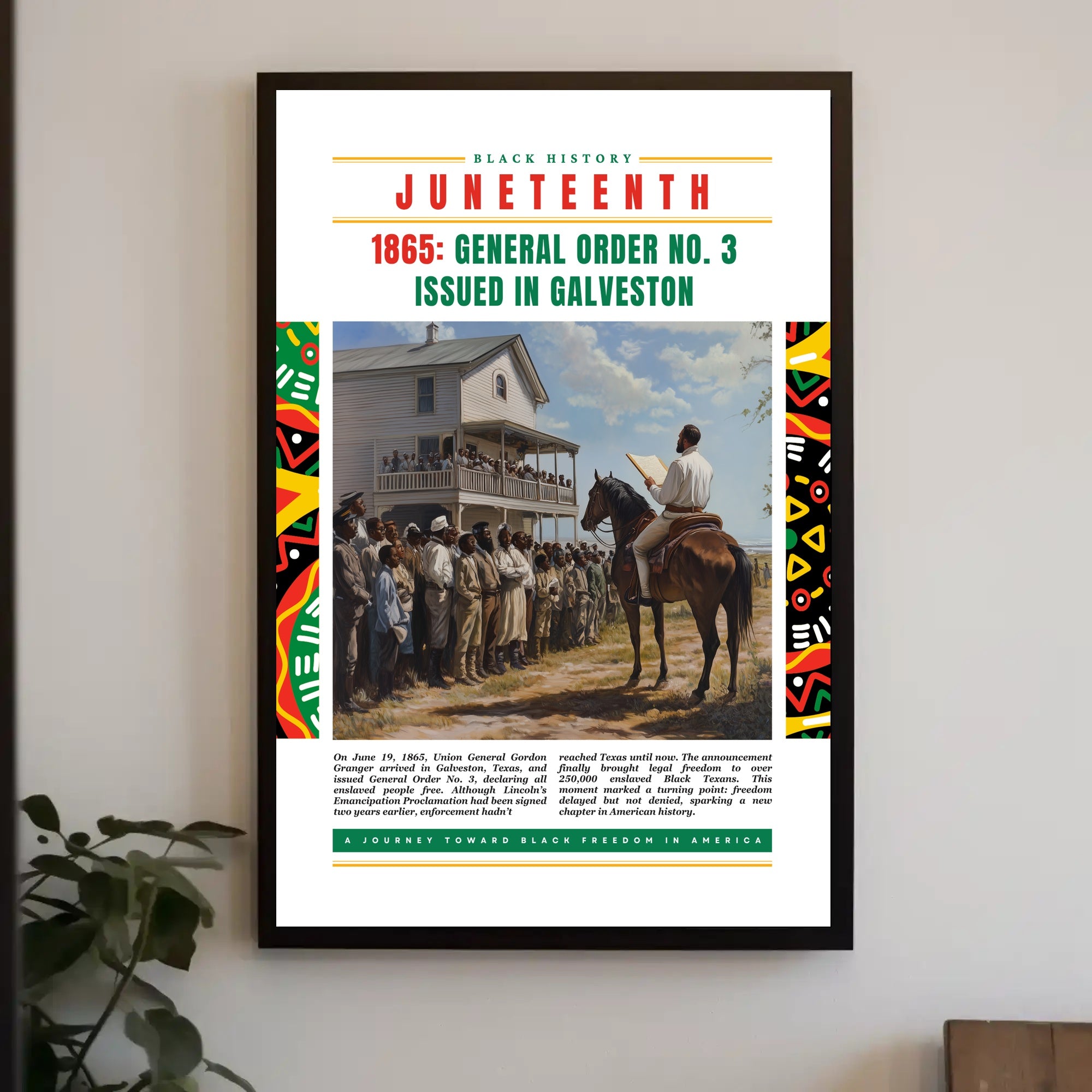 Juneteenth Legacy: Celebrating Freedom with Heritage Cultural Poster