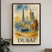 Discover the Wonders of Dubai Description Immerse yourself in Poster