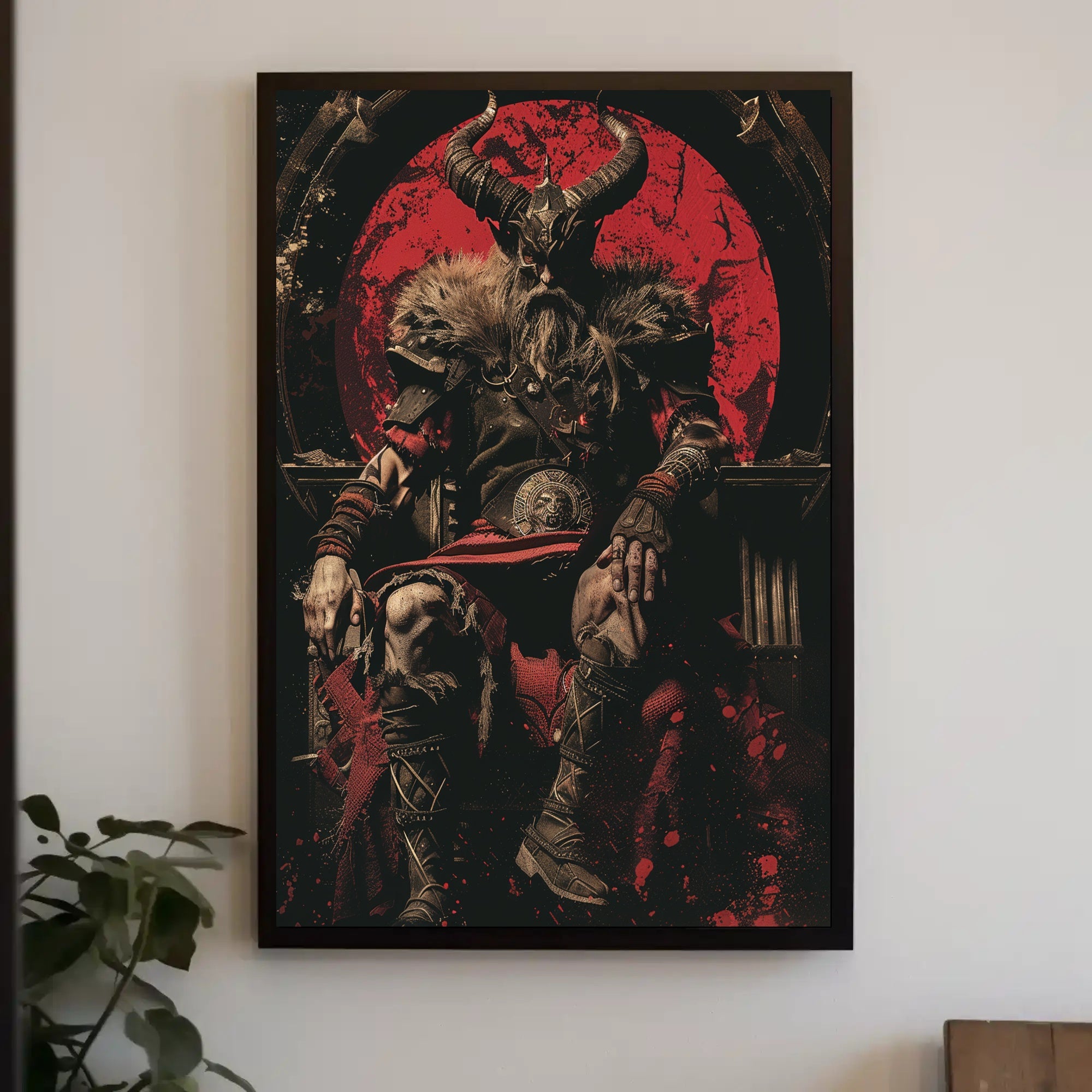 The Dark Warlord Art Print Poster for Home Decor and Wall Art PosterGoat