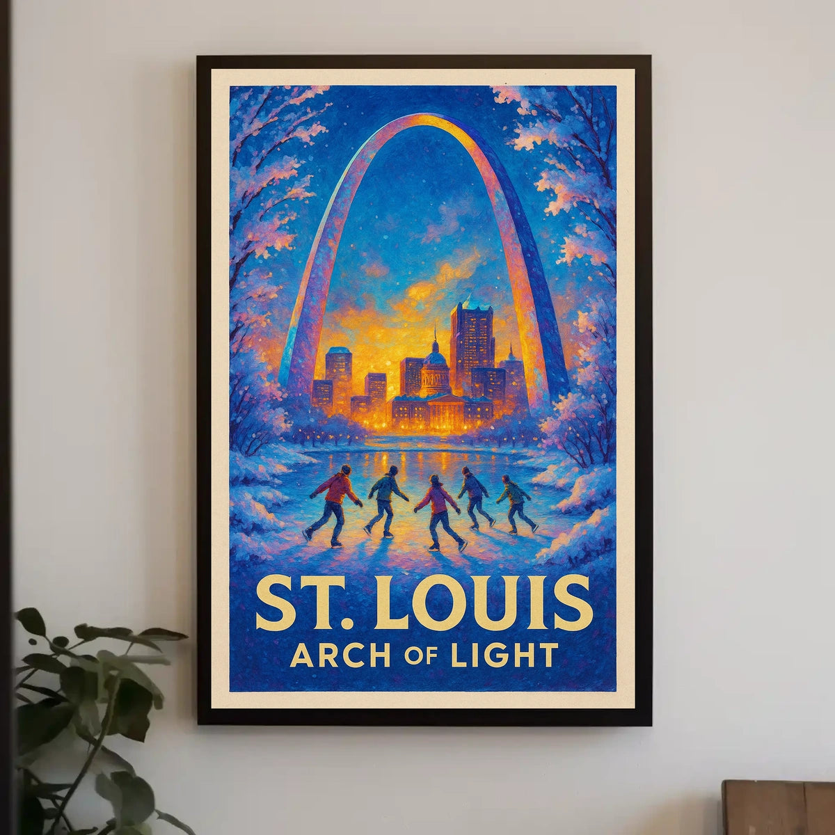 St. Louis Arch Of Light Poster