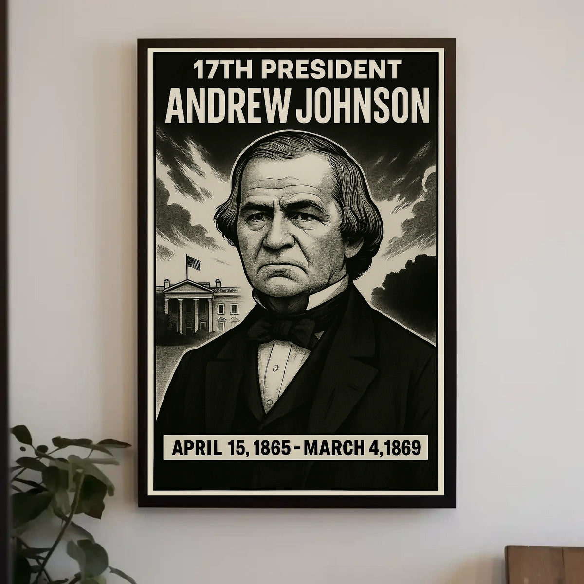 Andrew Johnson 17Th President Poster