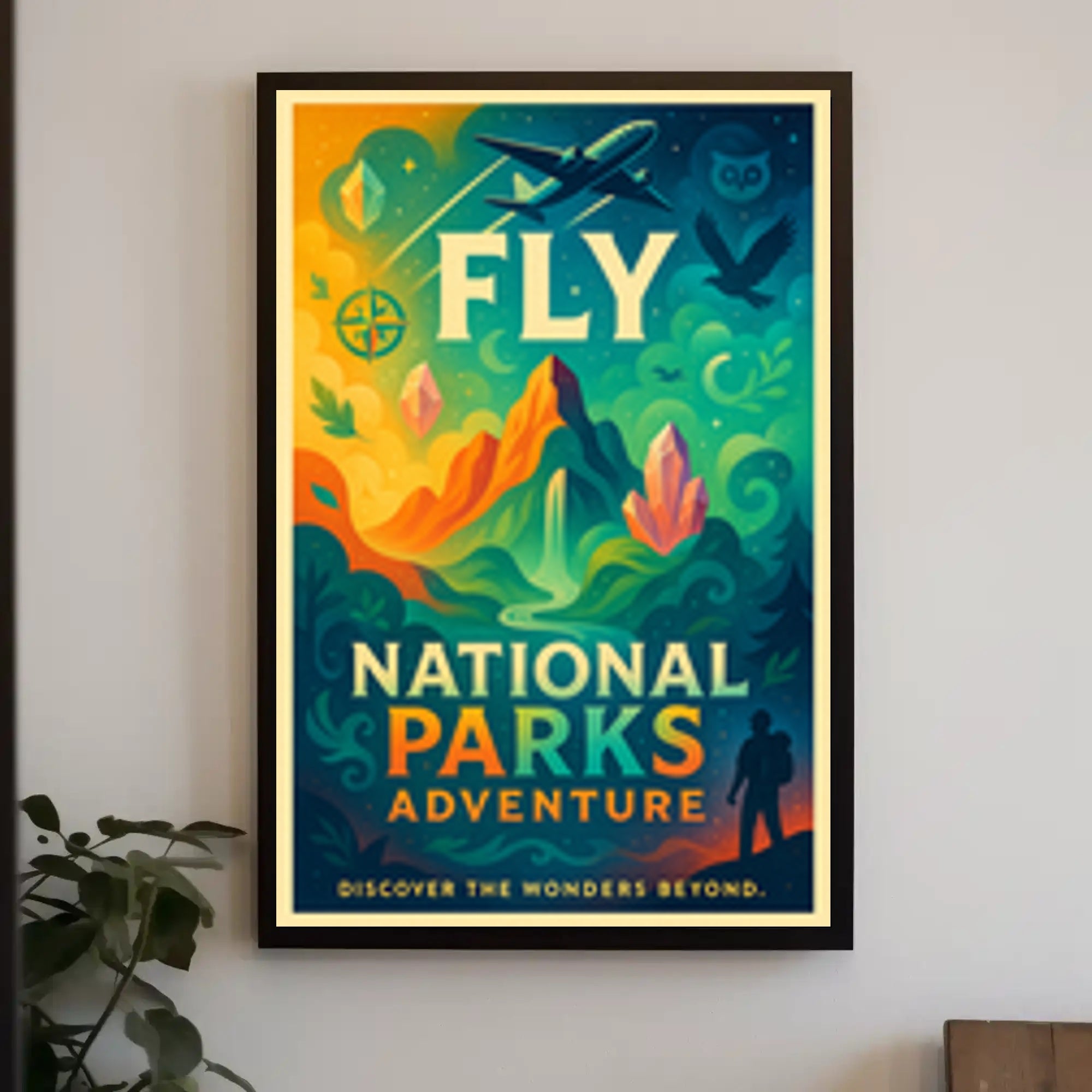 National Parks Adventure Poster Travel Wall Art