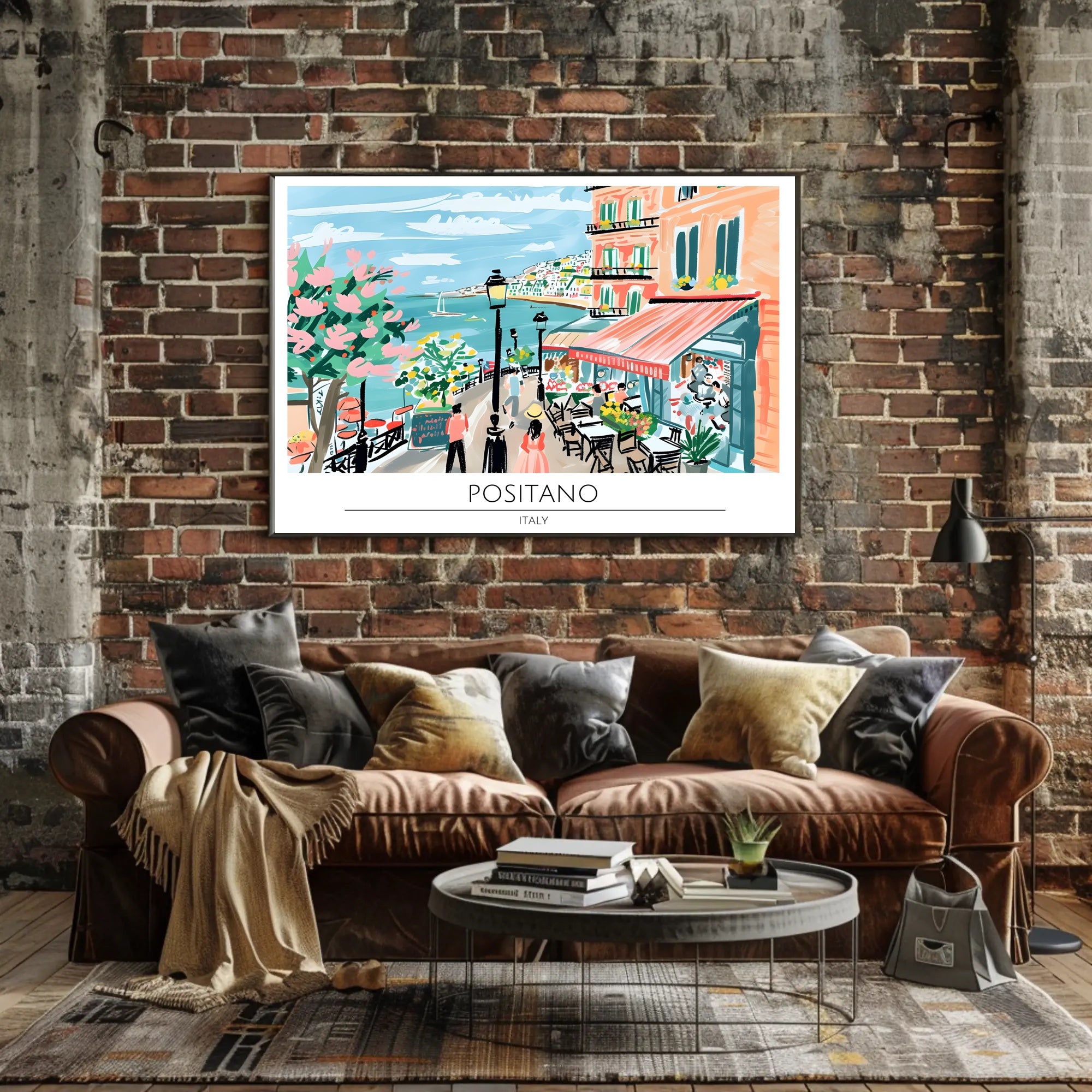 Scenic Positano Poster PosterGoat