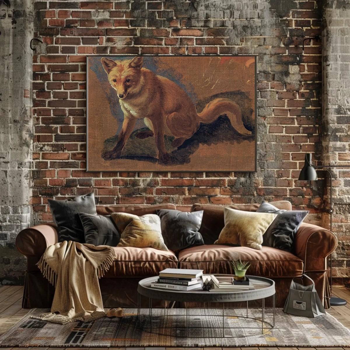Majestic Fox Painting in Classic Animal Poster