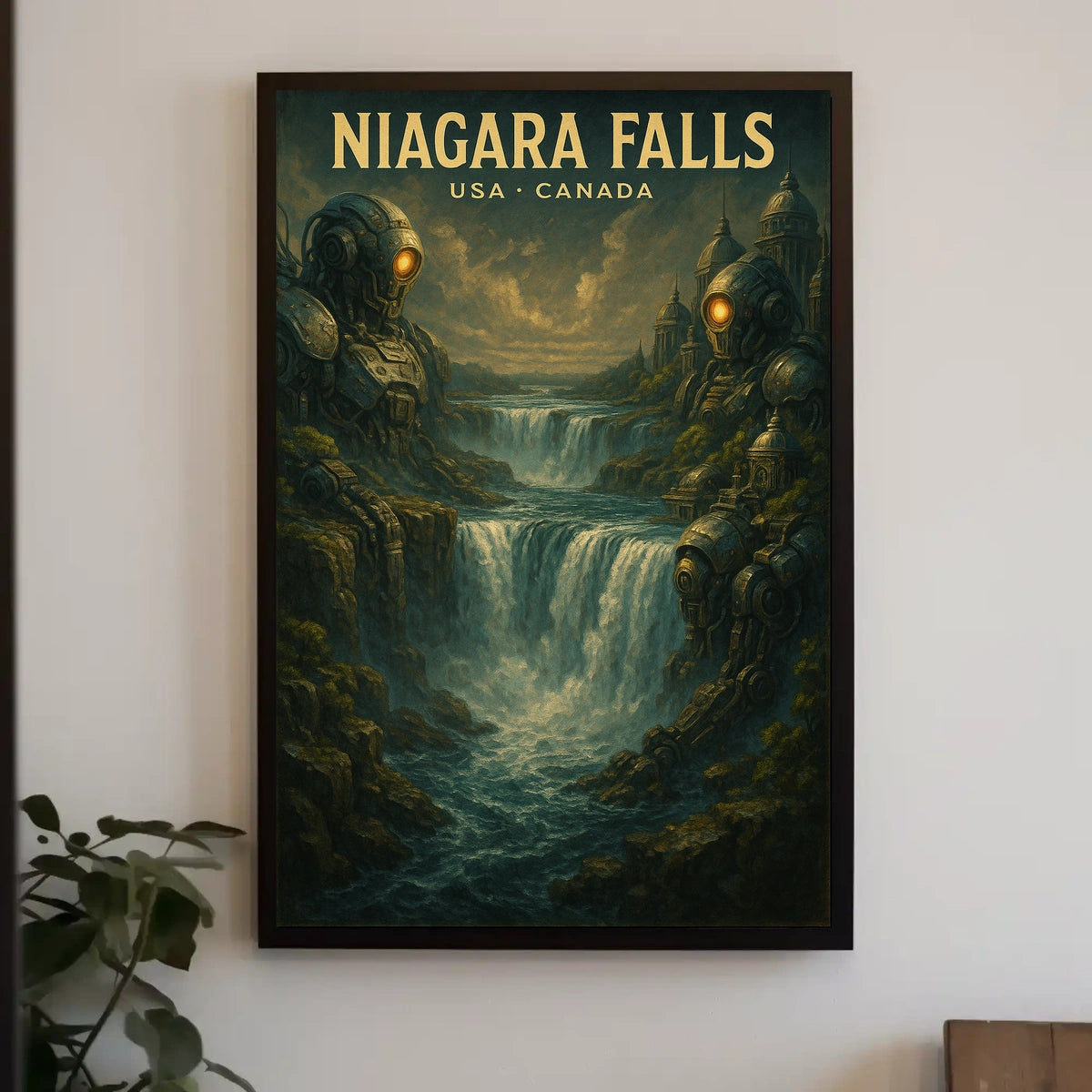 Niagara Falls Steampunk SciFi Collectors Poster