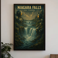 Niagara Falls Steampunk SciFi Collectors Poster