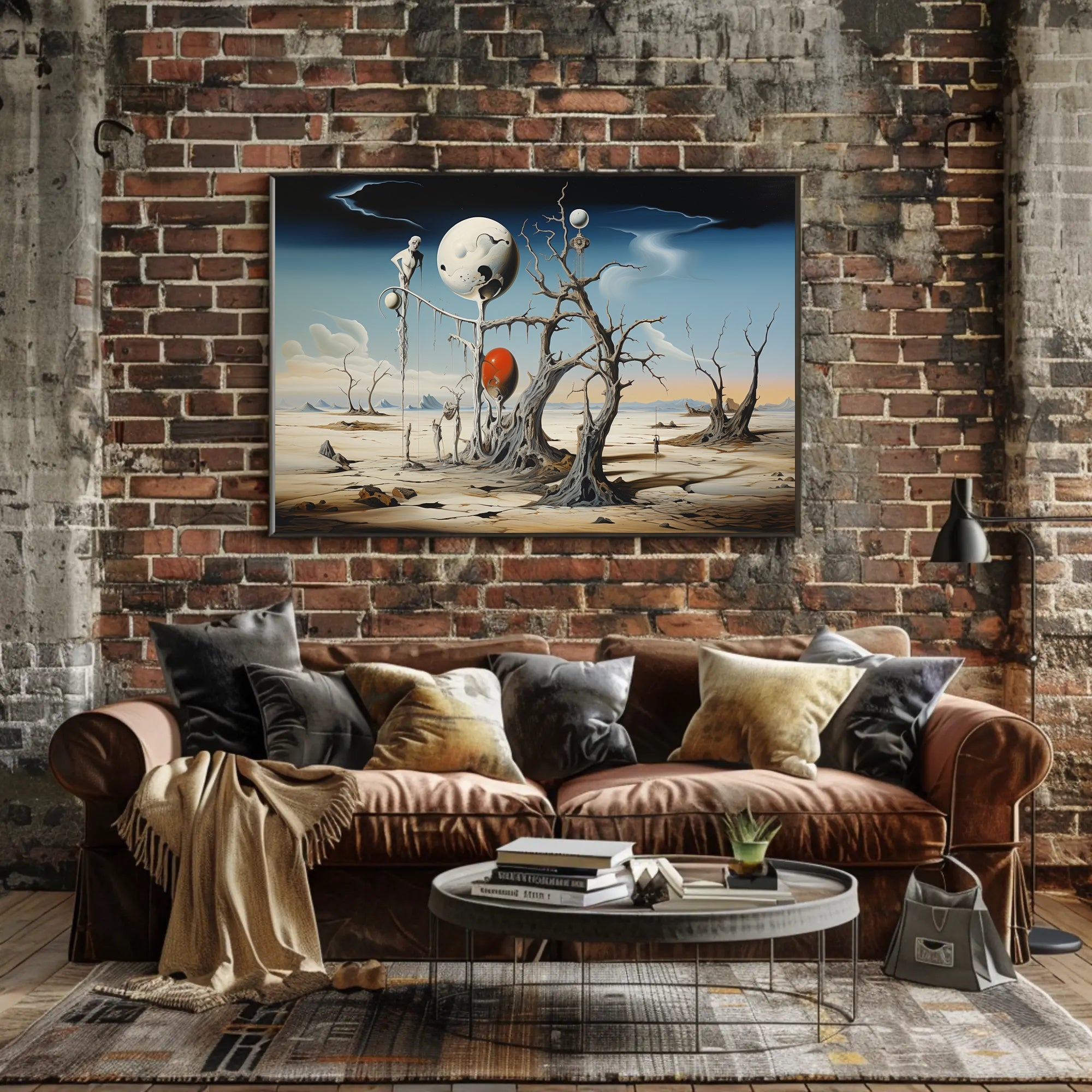 Surreal Dreamscape with Floating Spheres Fantasy or Mythology Poster