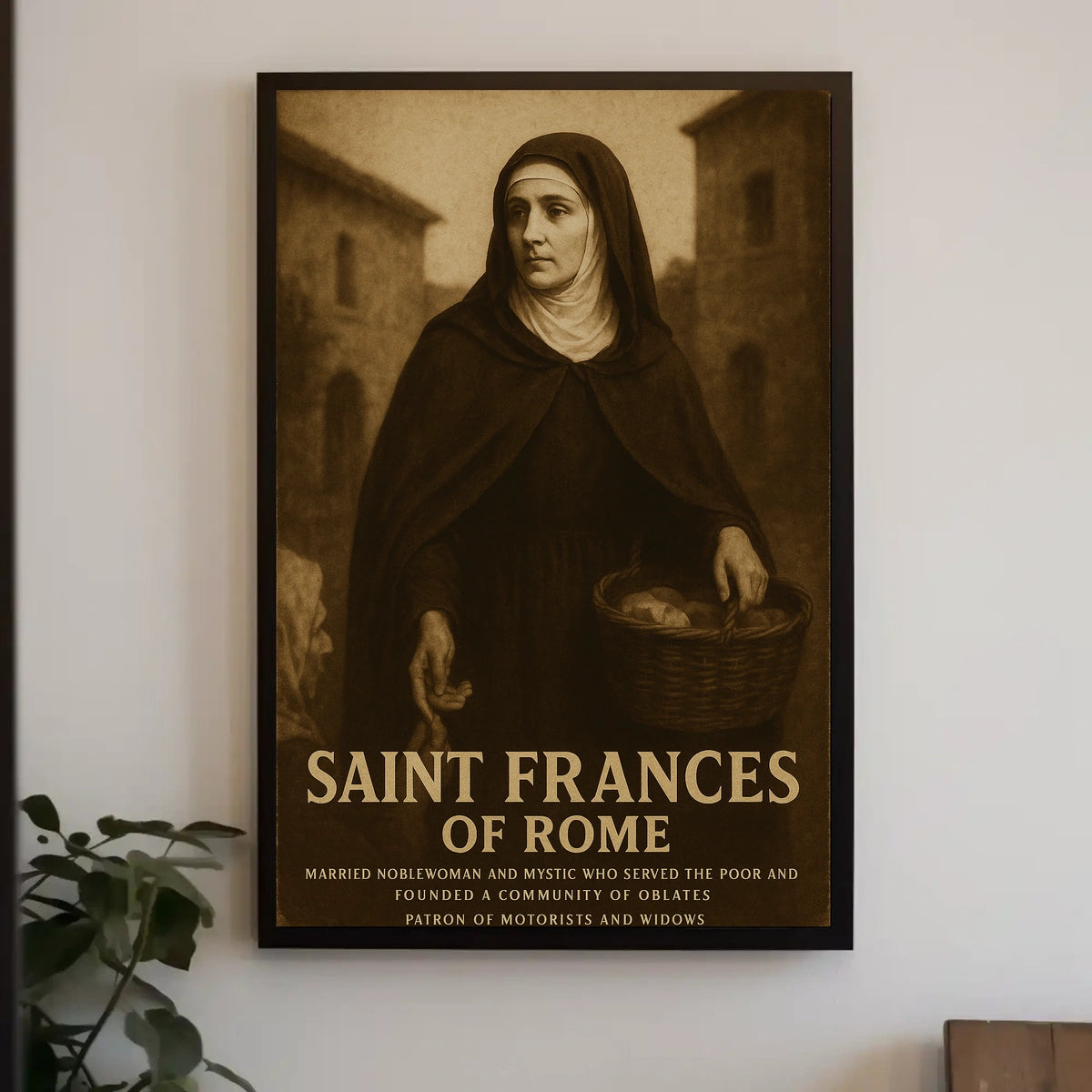 Saint Frances Of Rome Poster