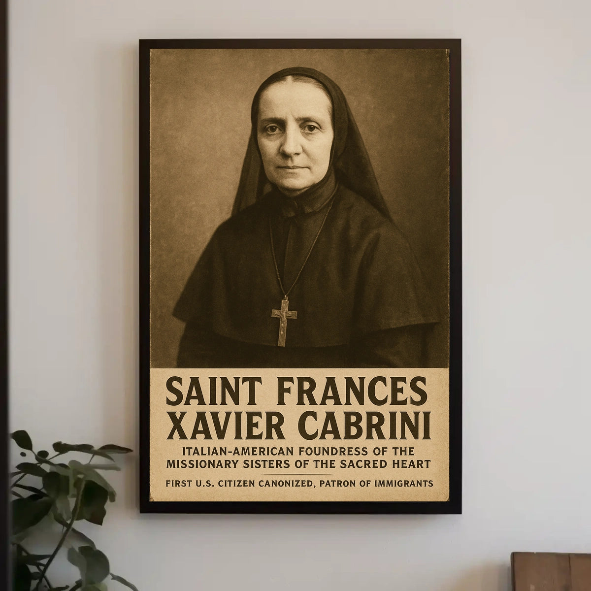 Saint Frances Xavier Cabrini Poster