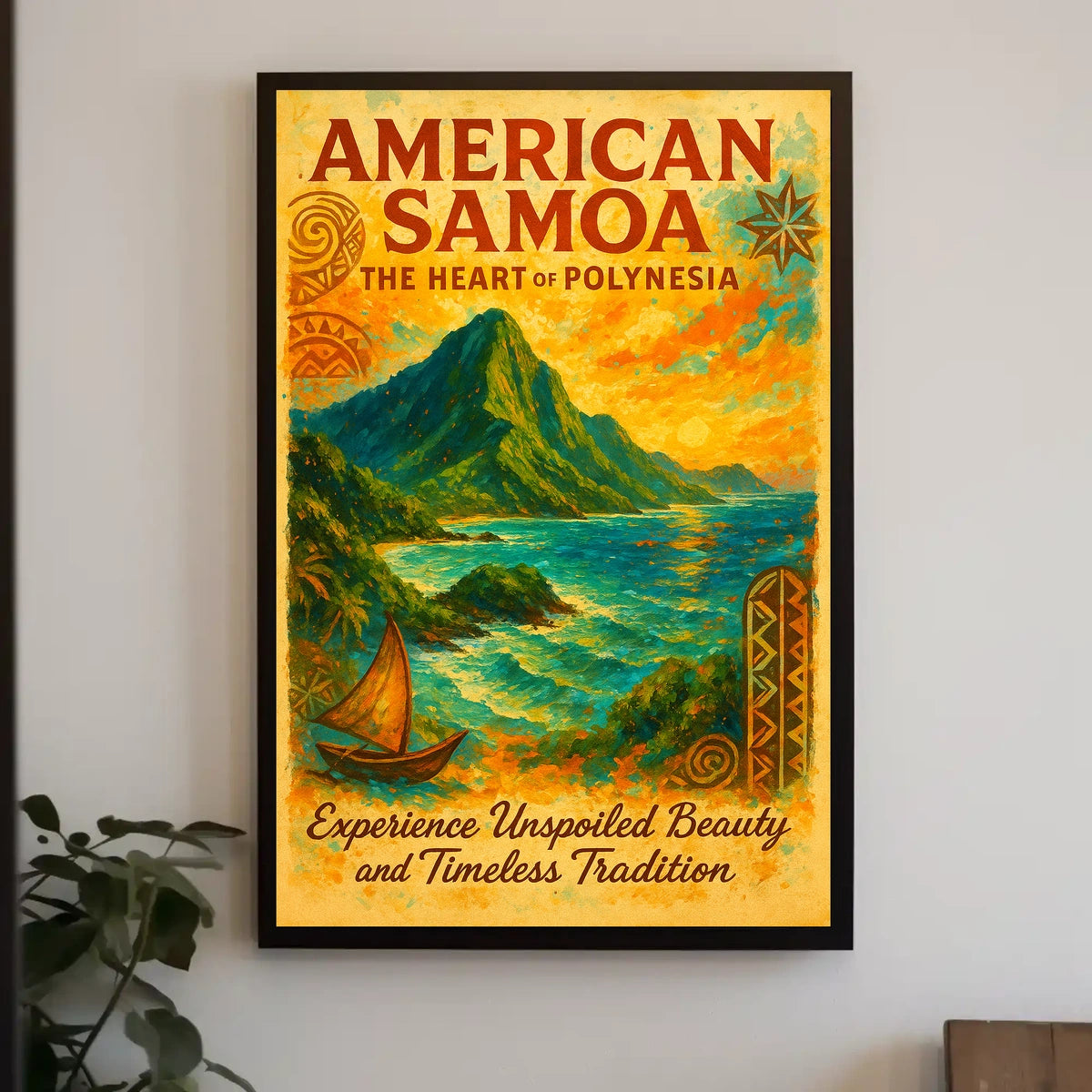 American Samoa The Heart of Polynesia Poster