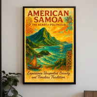 American Samoa The Heart of Polynesia Poster