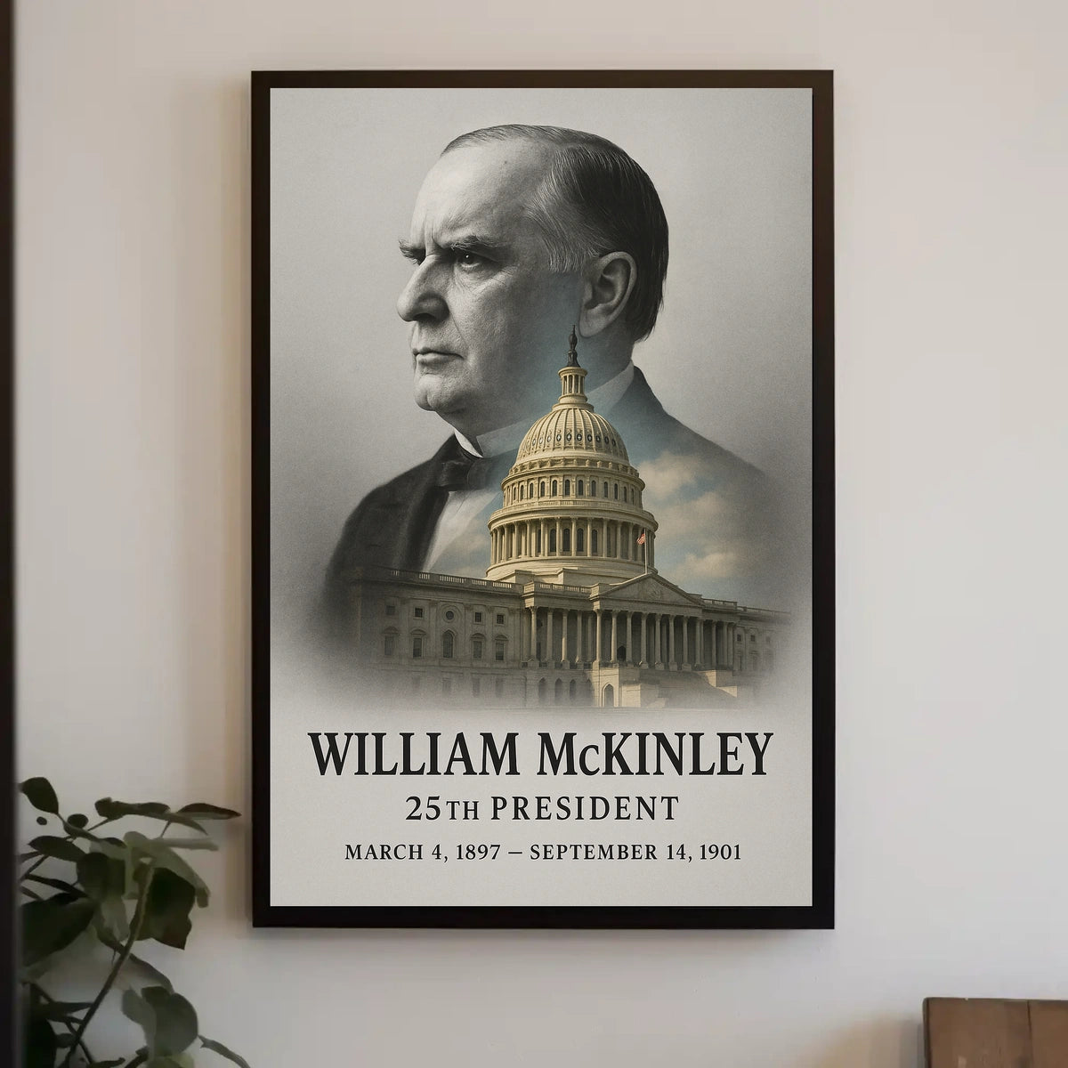 William McKinley 25th President of the United States Reflections Poster