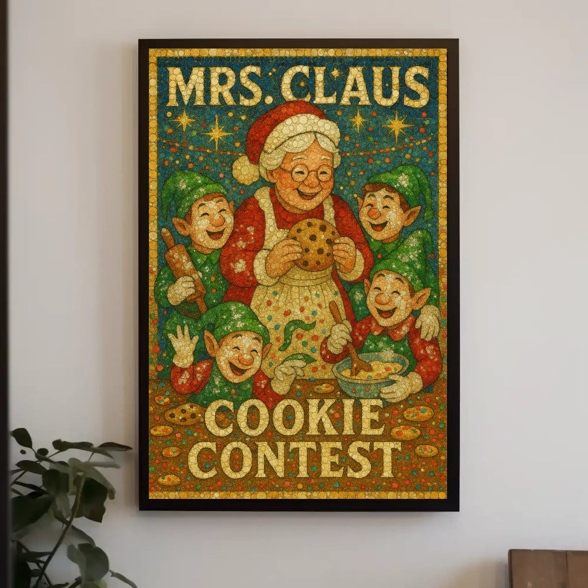 Mrs. Claus Cookie Contest Poster