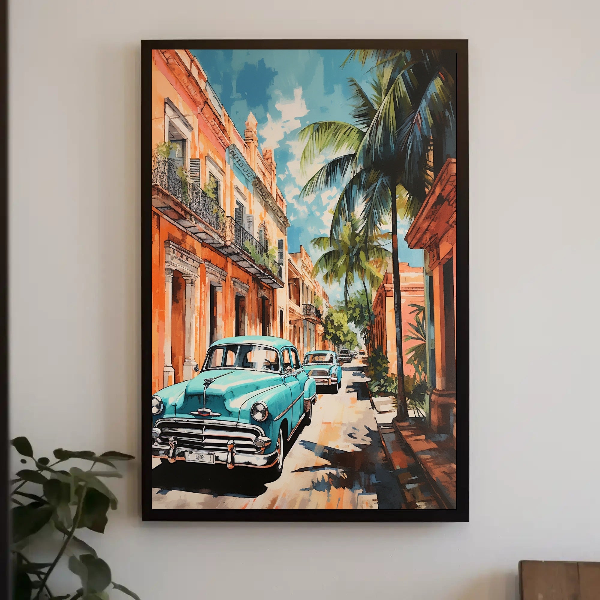 Vintage Havana Streets Vintage Poster