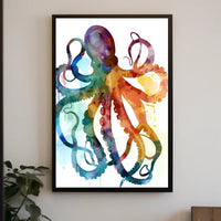 Vibrant Octopus Art Poster