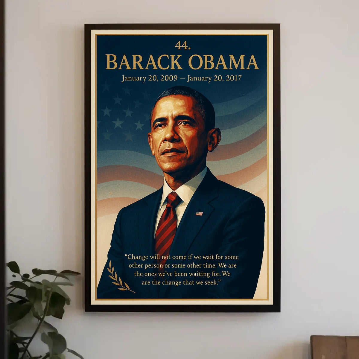 Barack Obama 44th President Political Poster