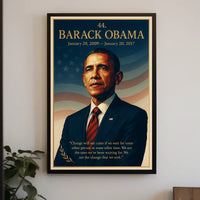 Barack Obama 44th President Political Poster