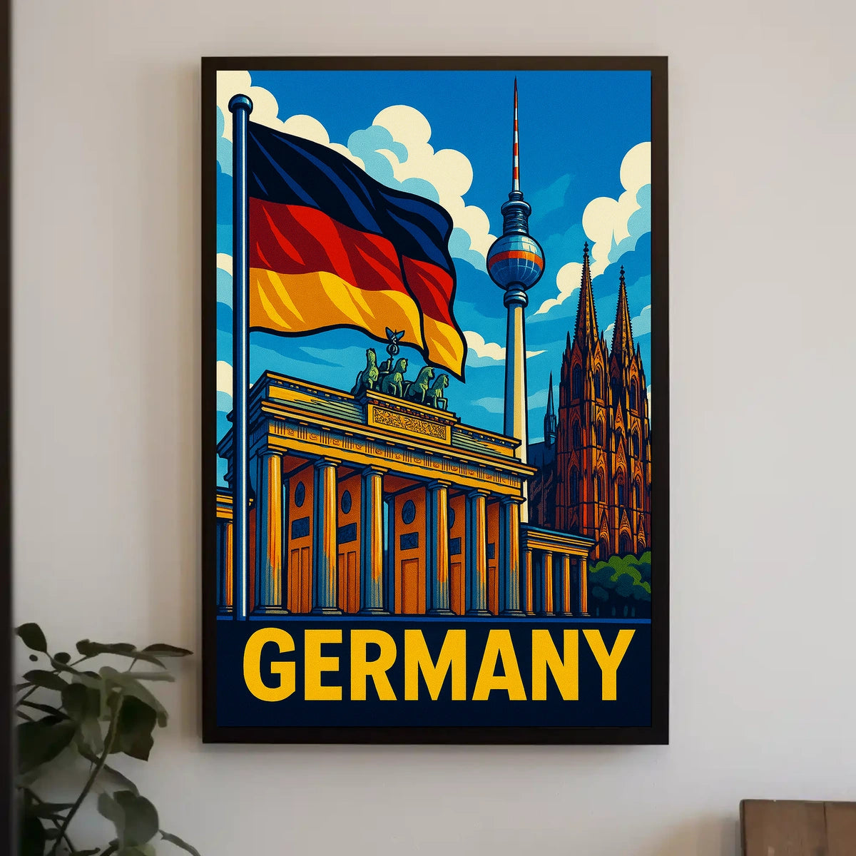 Germany Iconic Landmarks Poster