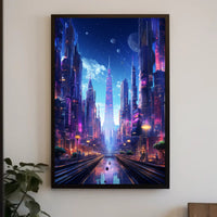 Futuristic Cityscape Poster