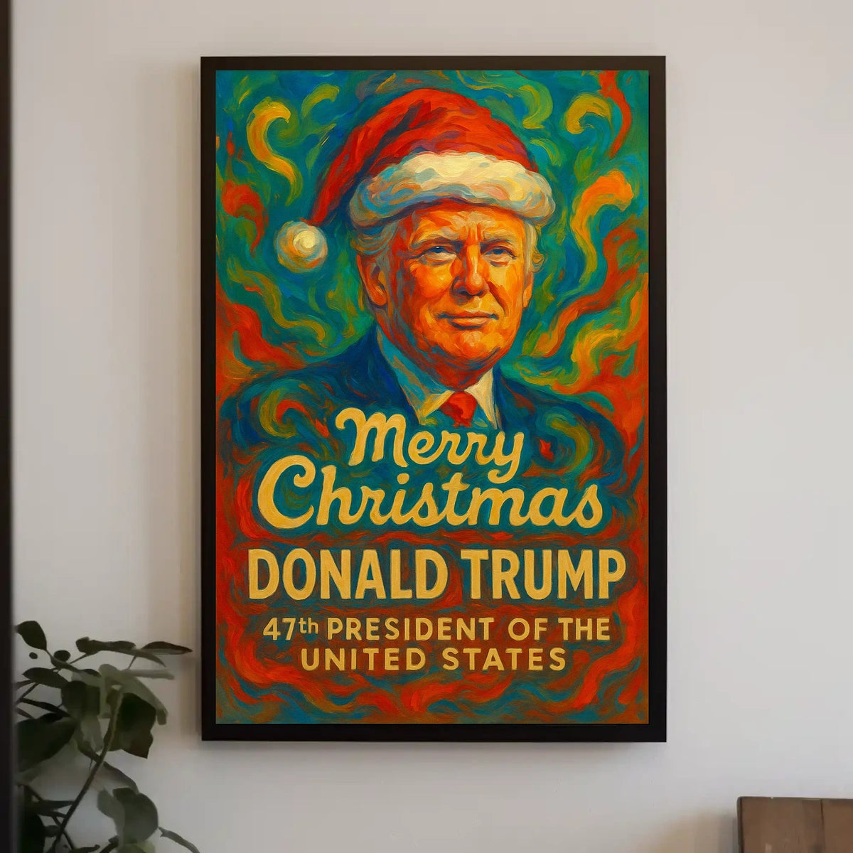 Christmas Spirit Celebration Artistic Impressionism Artistic or Pop Culture Poster