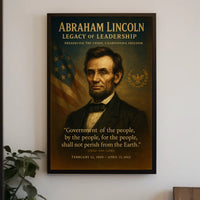 Abraham Lincoln Legacy of Leadership Poster