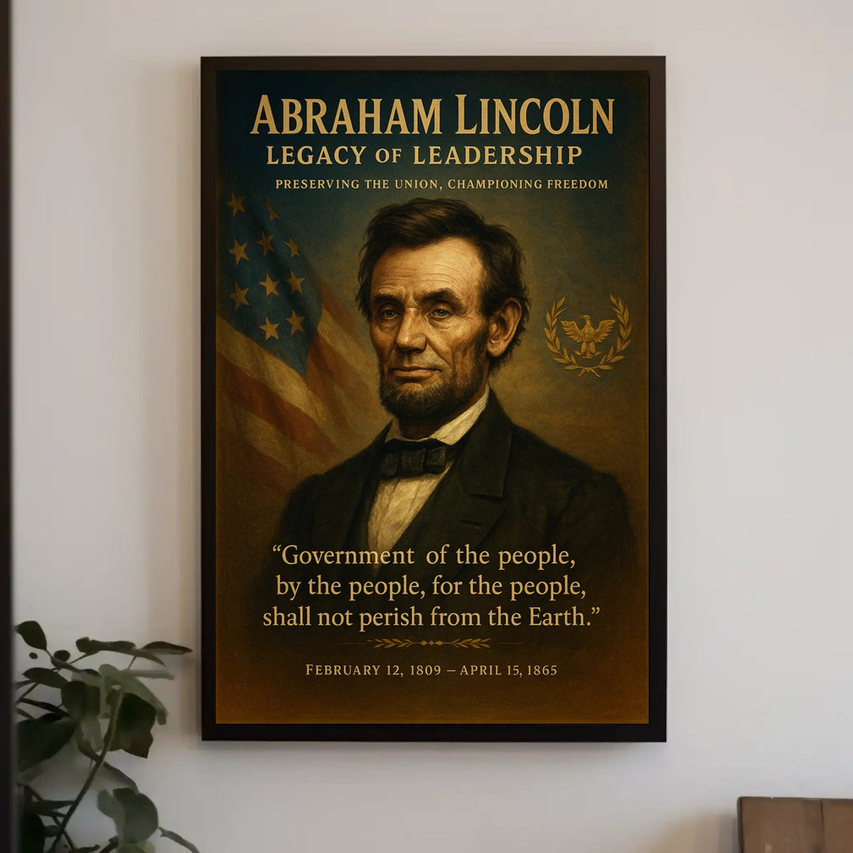 Abraham Lincoln Legacy of Leadership Poster