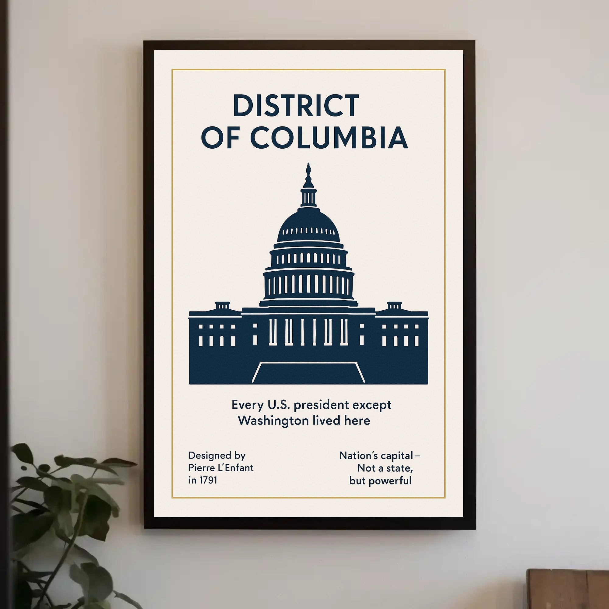 Washington D.C. The Nation’s Capital Poster