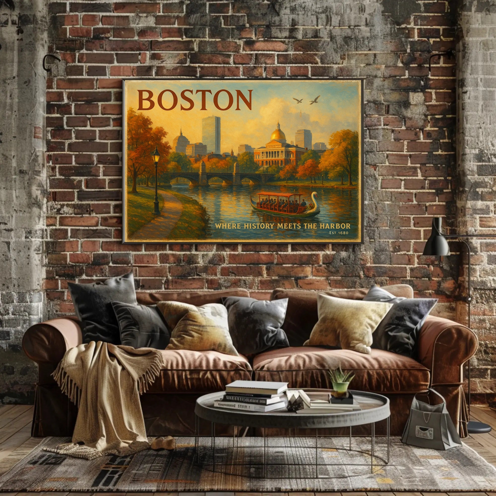 Boston Travel Poster: Where History Meets The Harbor