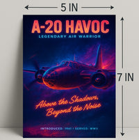 A-20 Havoc WWII Poster: Vintage Aircraft Art Collection
