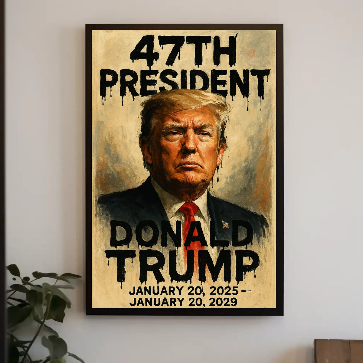 Trump Visionary Patriotic Leadership Cinematic Poster