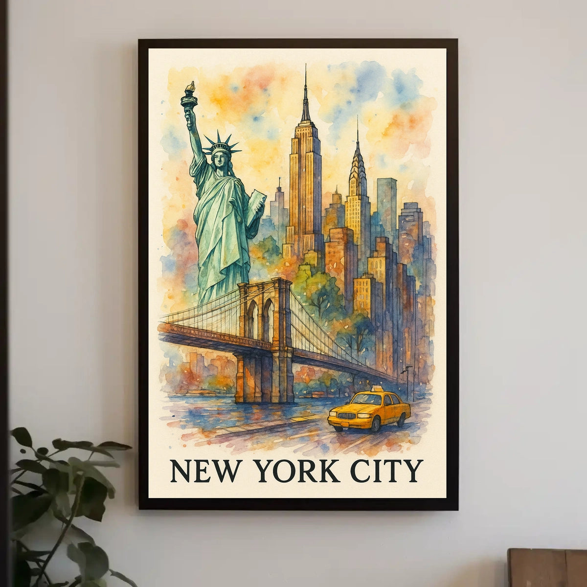 New York City A Watercolor Tribute