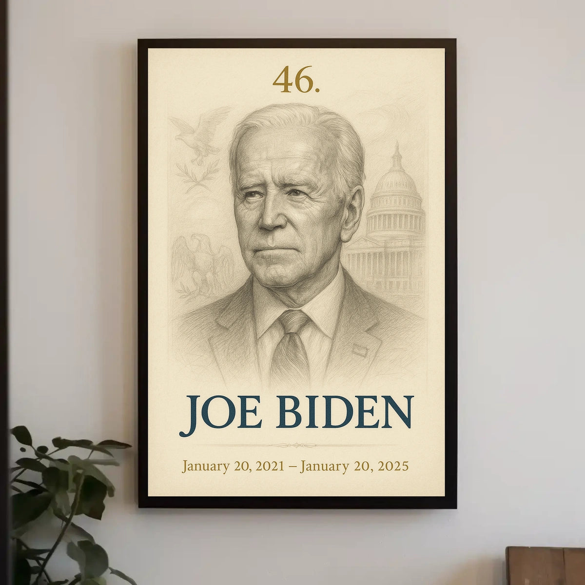 Joe Biden 46Th President Poster