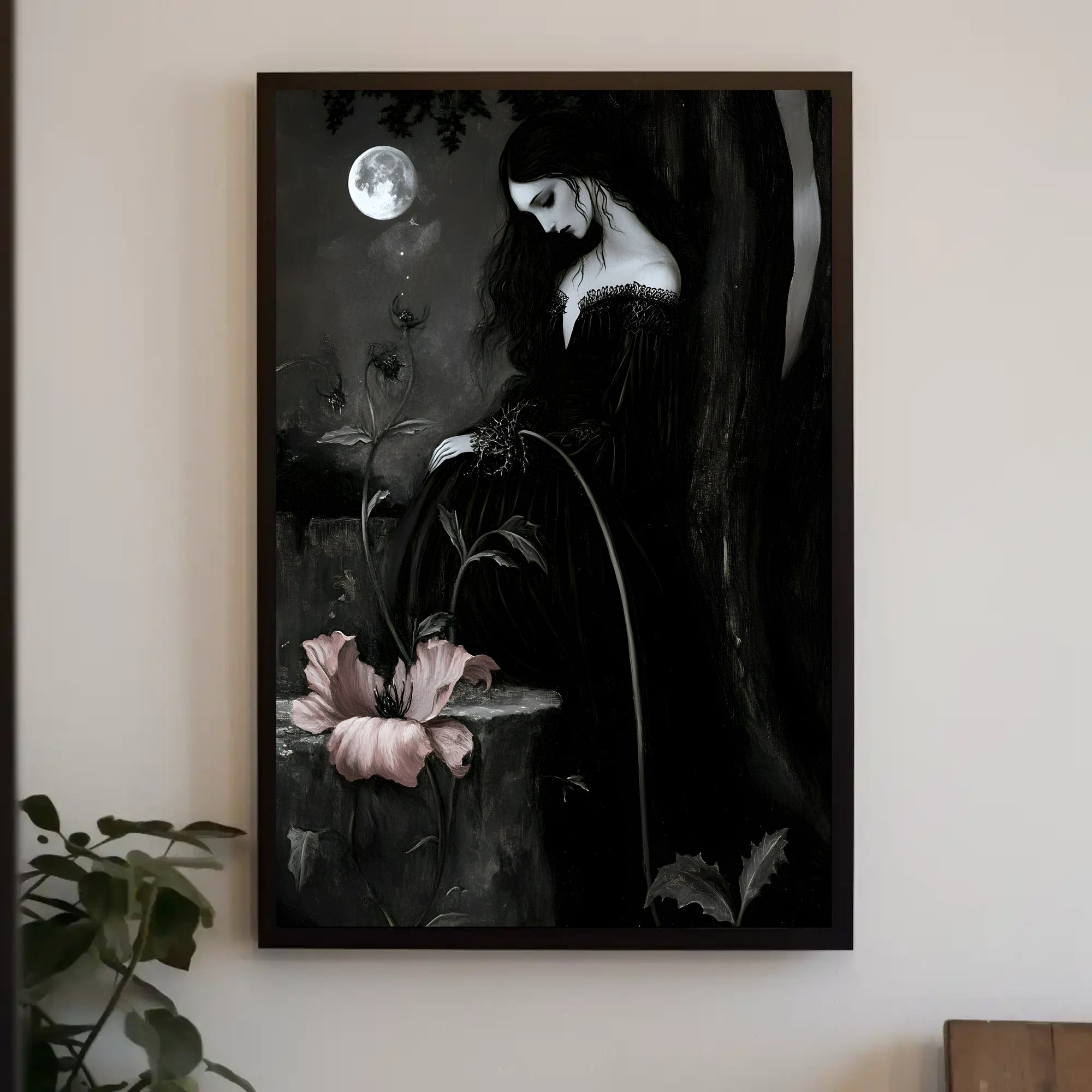 Gothic Moonlit Mystery: Fantasy or Mythology Poster PosterGoat