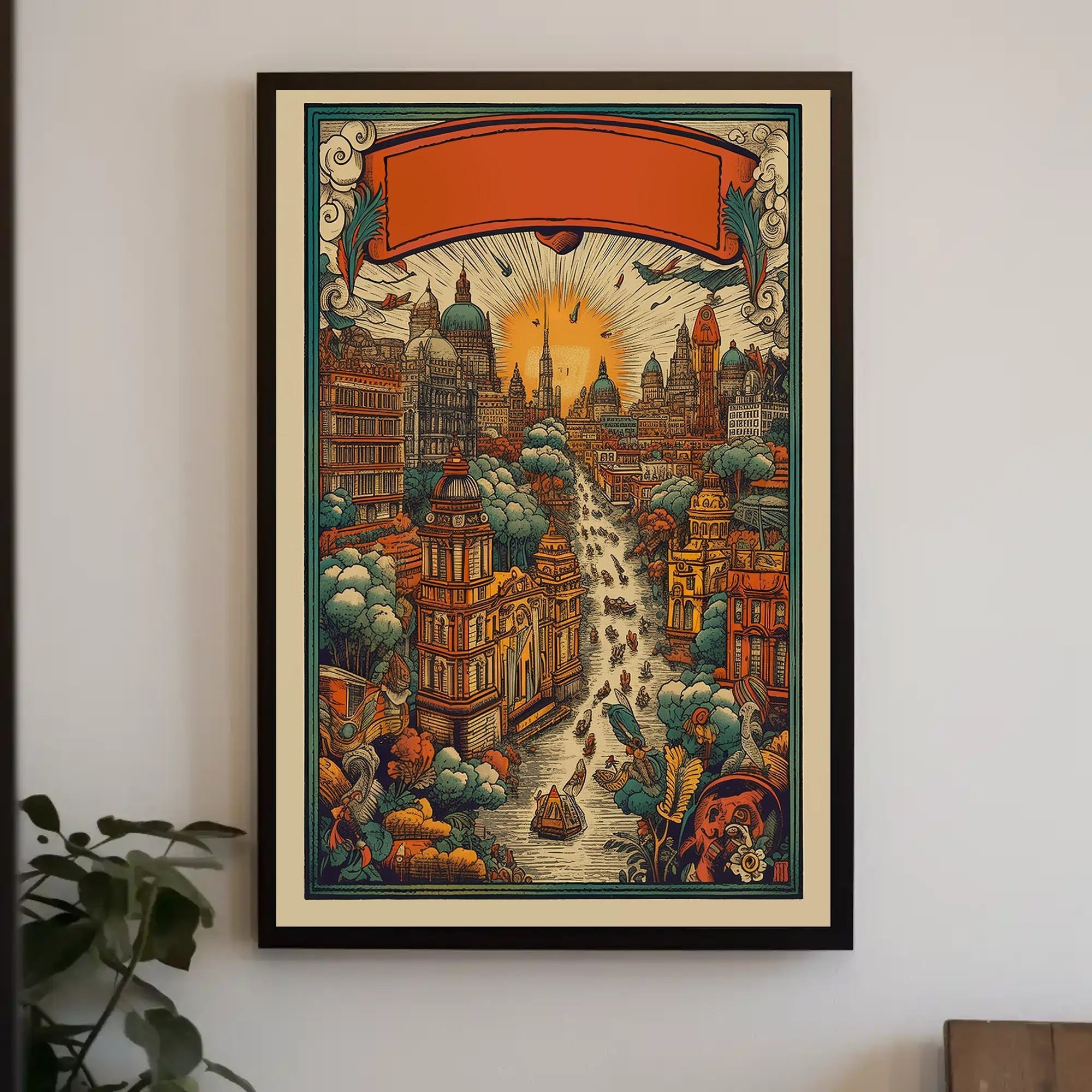 Enchanted Cityscape Poster