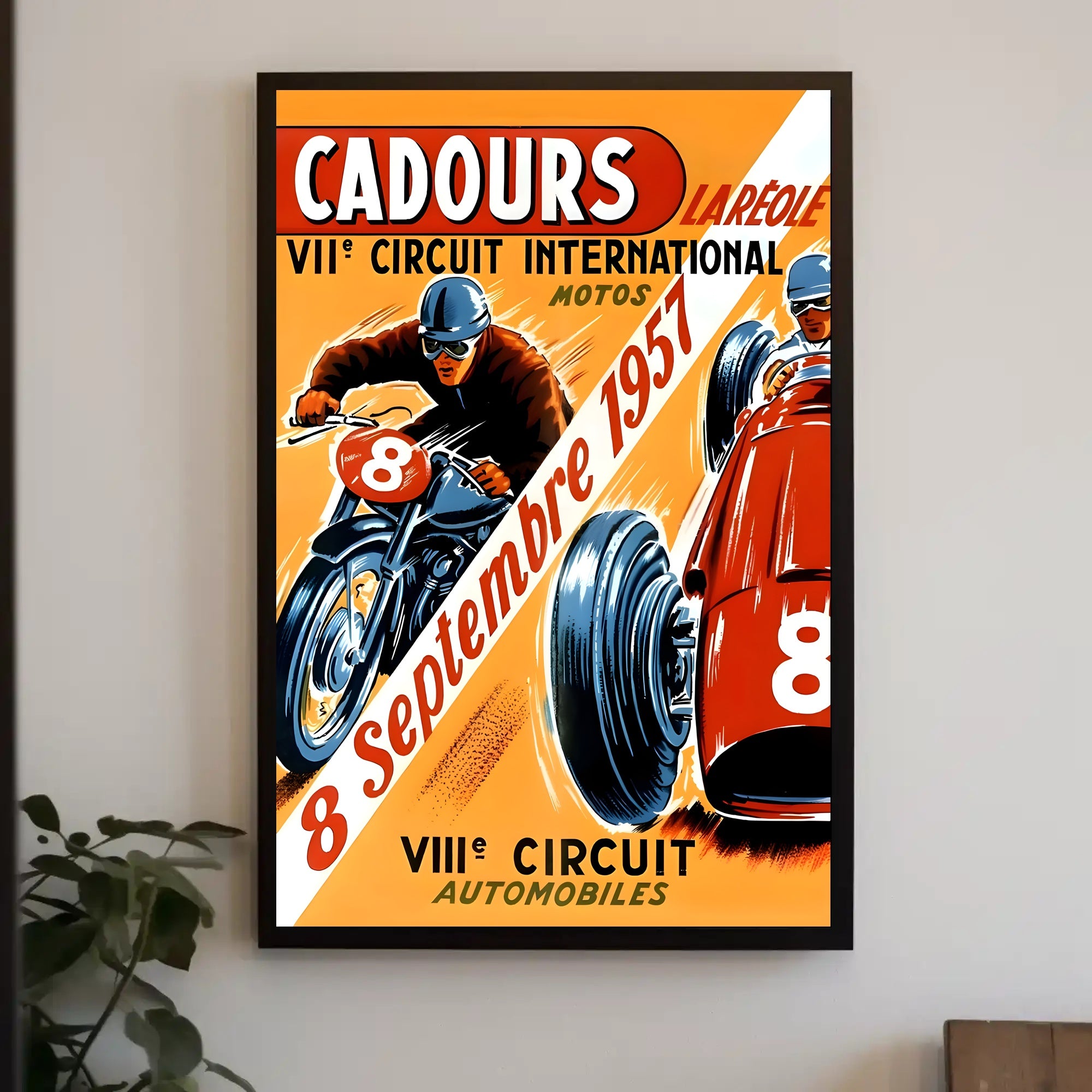 Cadours International Circuit 1957 Poster