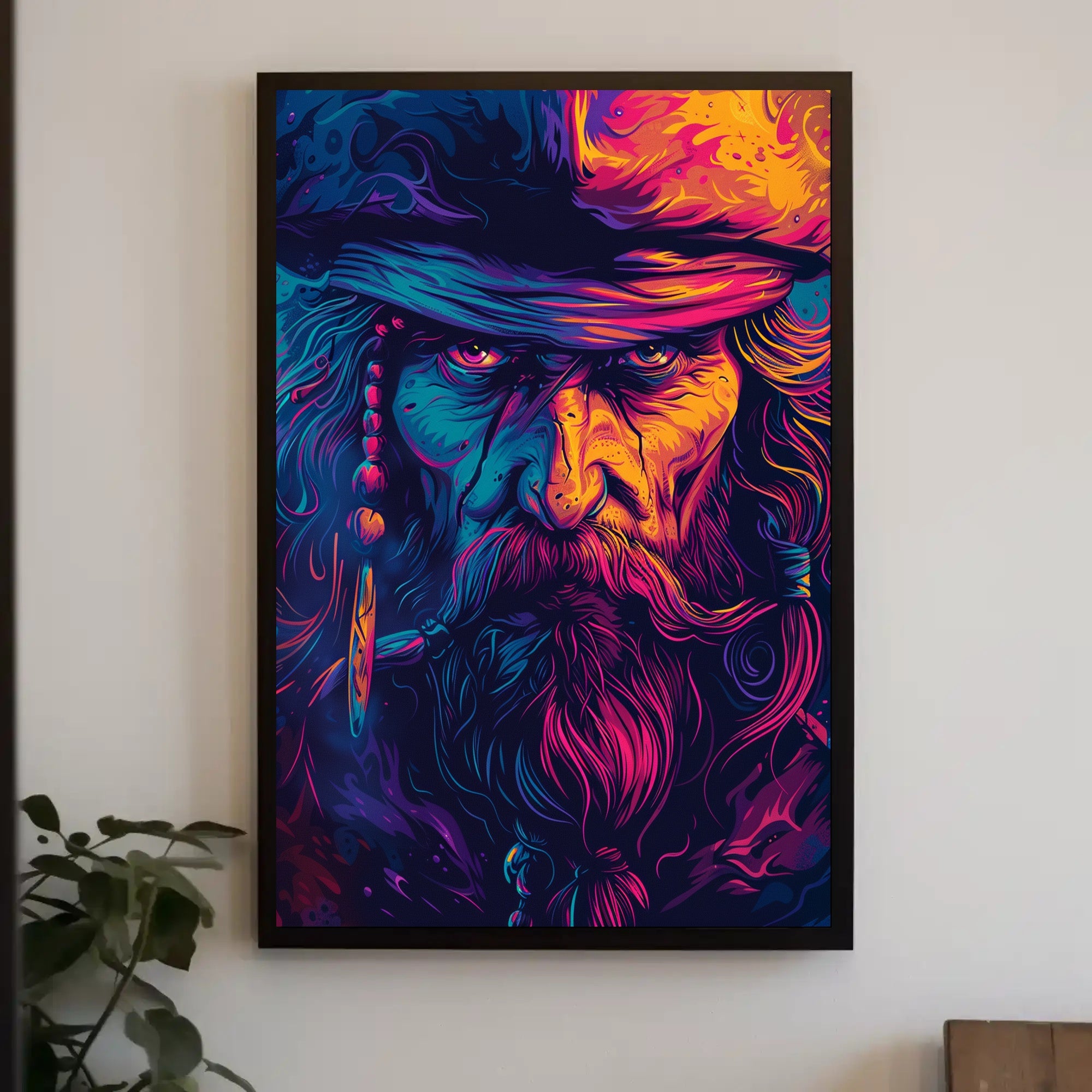 Pirate Adventure Vibrant Art Poster for Fantasy Lovers PosterGoat