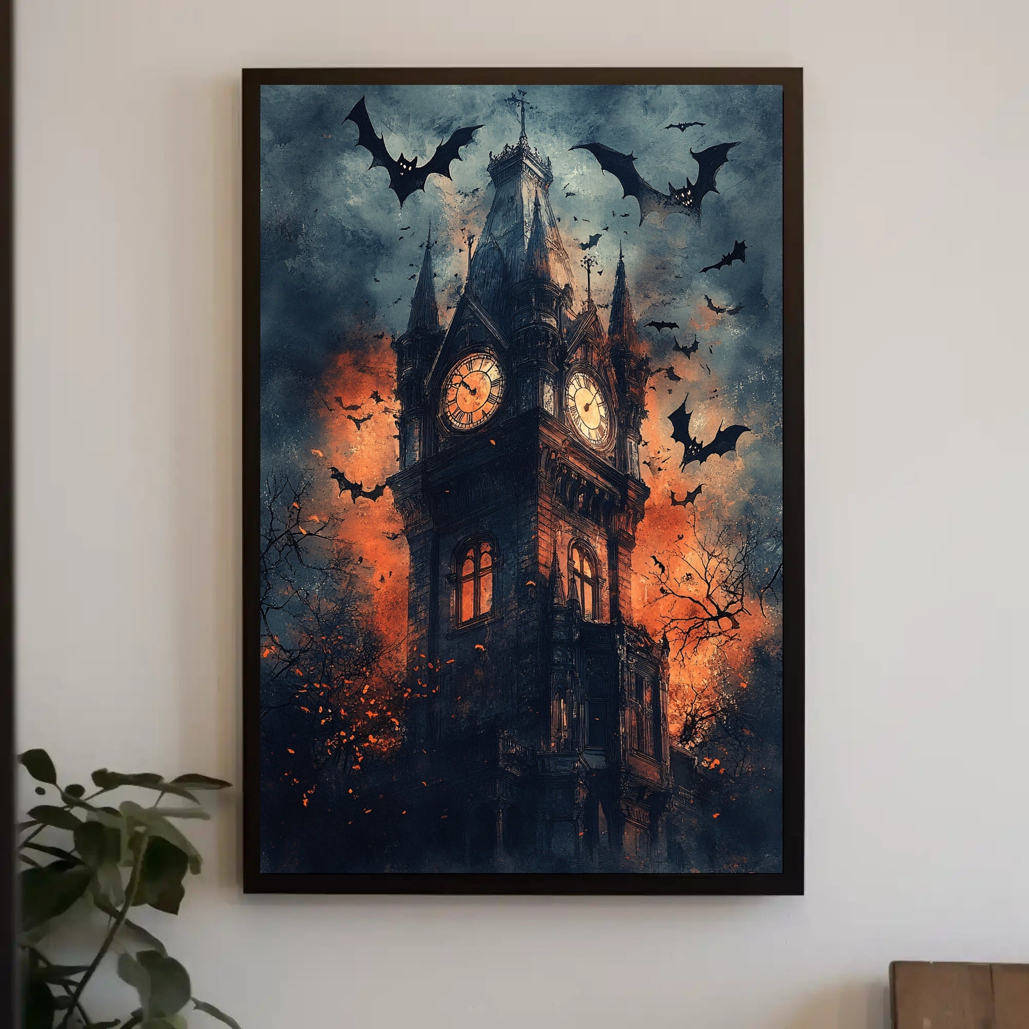Haunted Clock Tower Poster