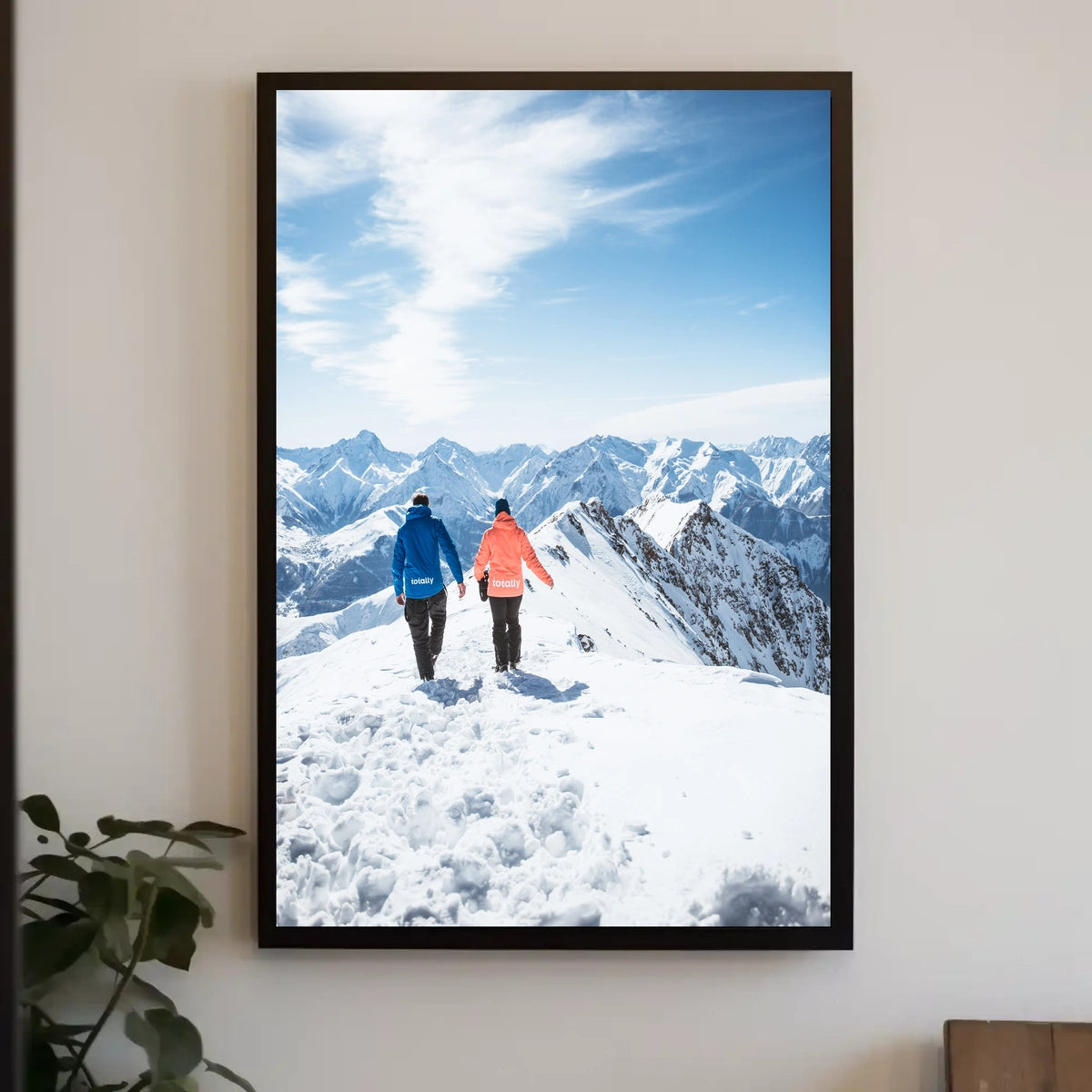 Journey Through The Snowy Peaks Poster