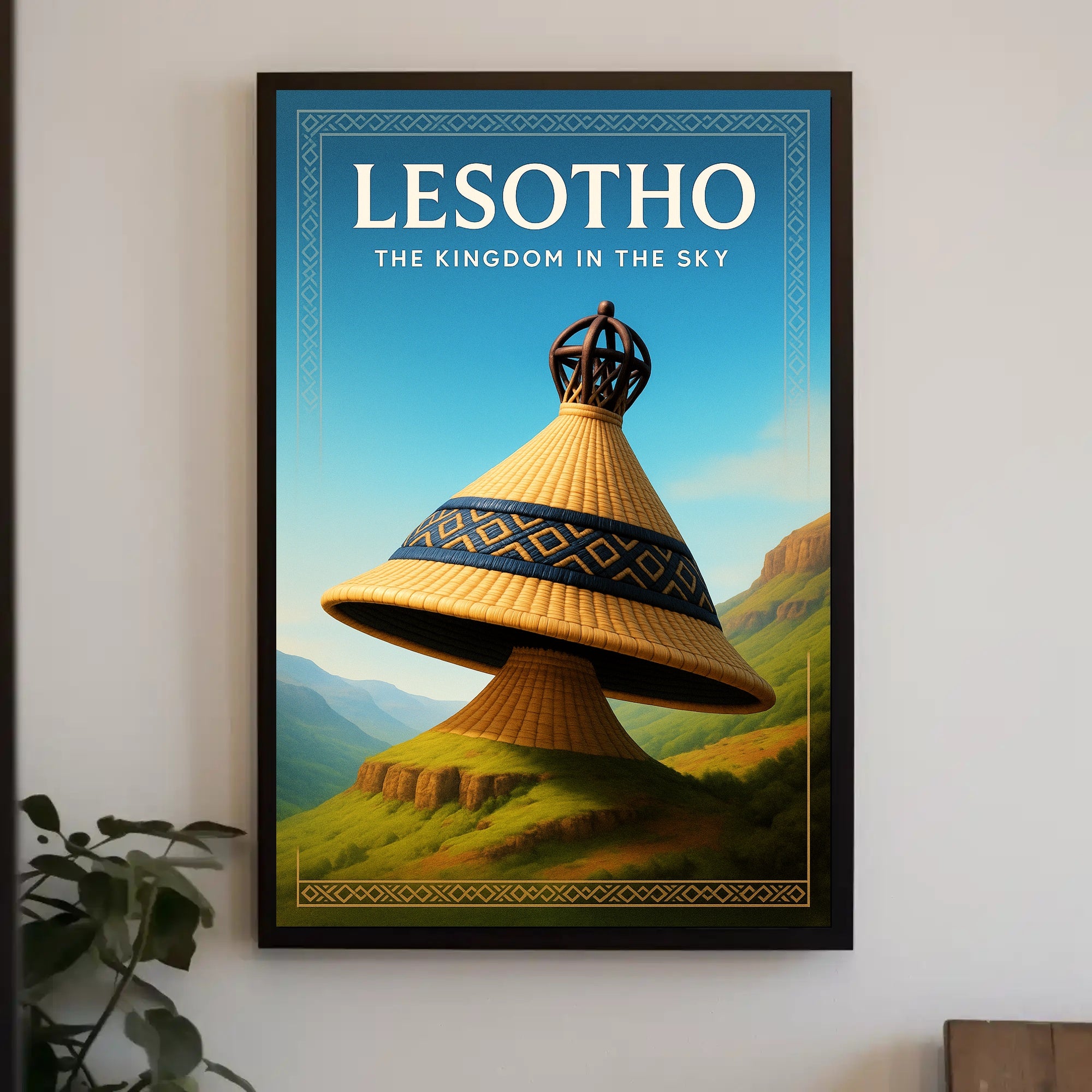 Lesotho The Kingdom in the Sky Poster PosterGoat