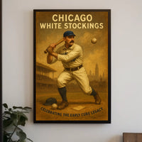 Chicago White Stockings Celebrating Baseball History Poster