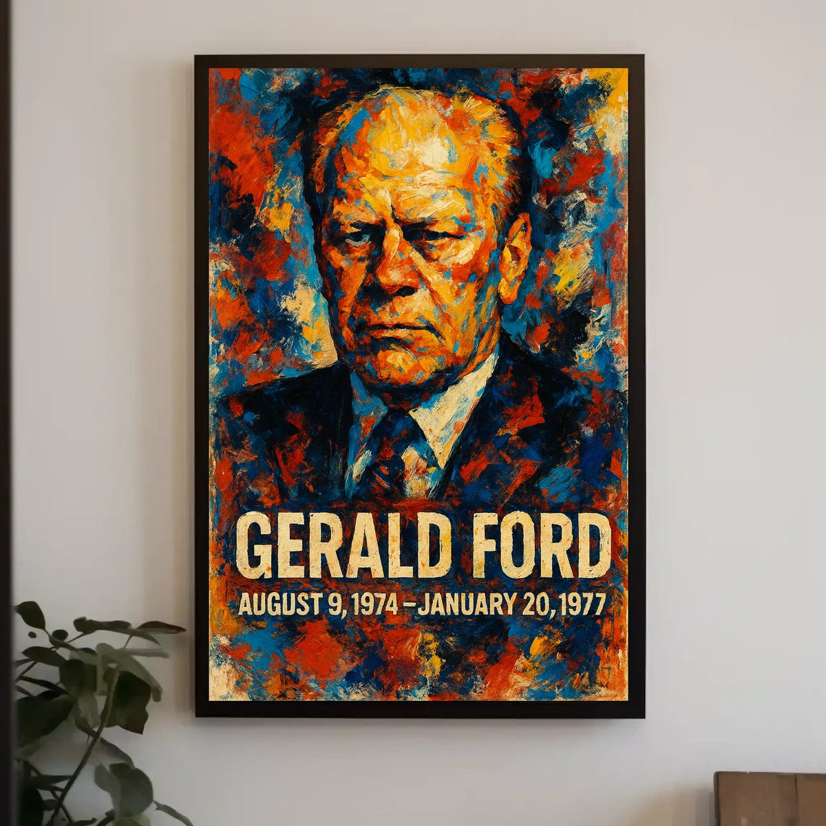 Richard Nixon 37th President of the United States Glitch Hop Art Poster