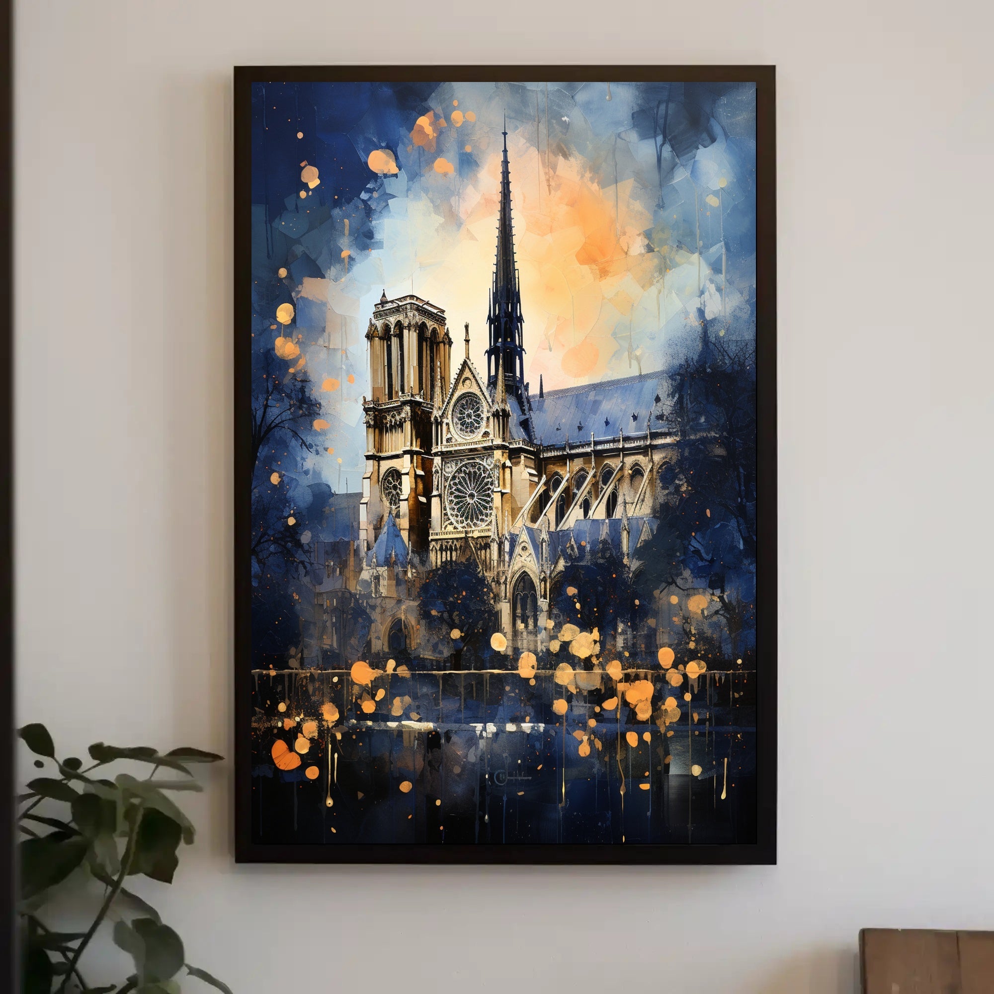 Notre-Dame Cathedral A Splash Of Color Poster