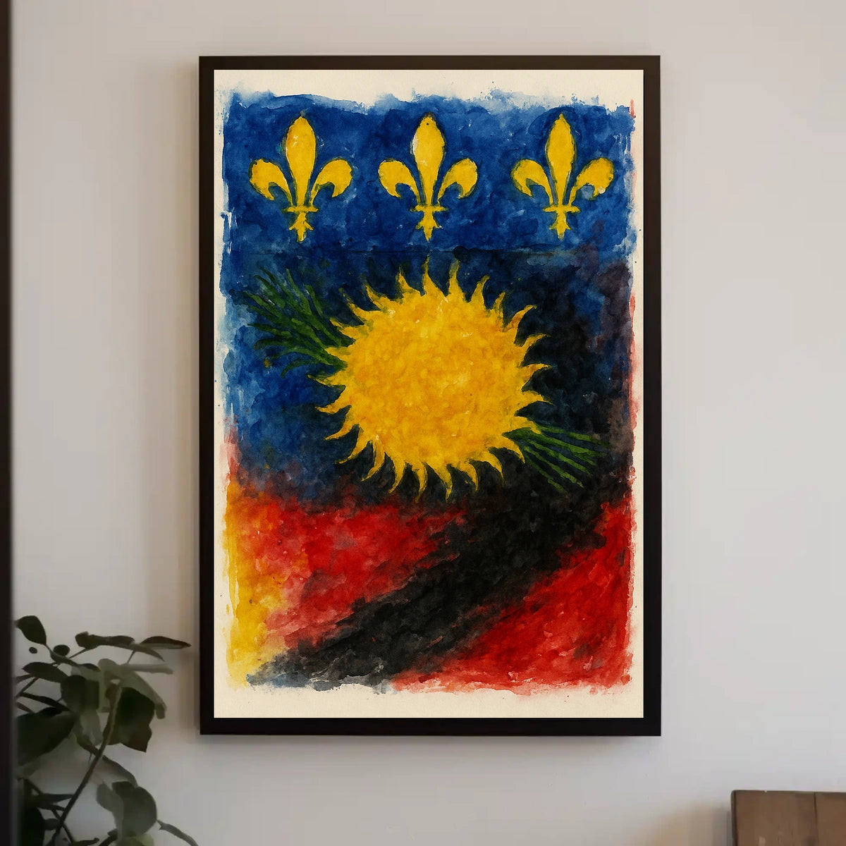 Vibrant Heraldic Design Poster